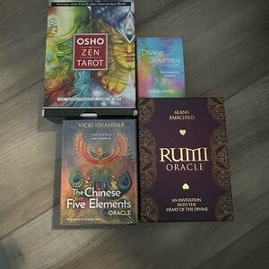 Lot of 4 Oracle Card deck Set Rumi